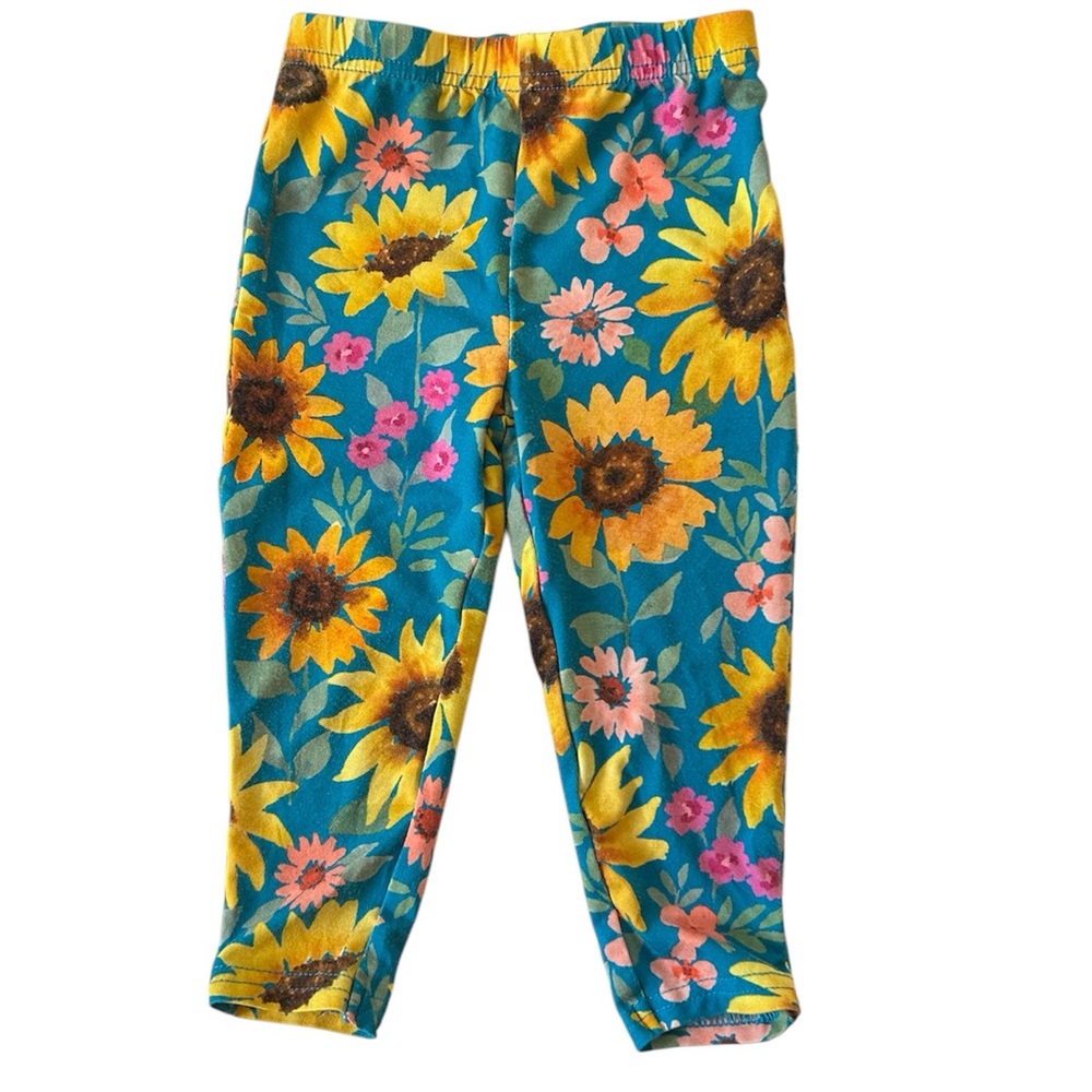 Little Sleepies Sunflower Fields Leggings Size 12-18 Months